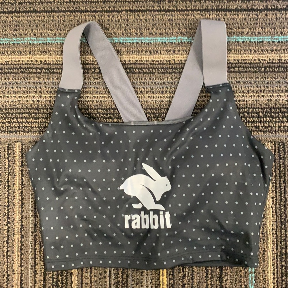 rabbit crop with built in bra